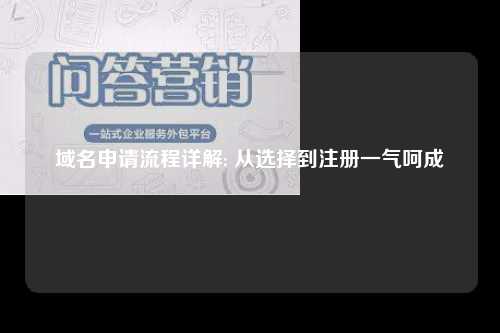 域名申请流程详解: 从选择到注册一气呵成